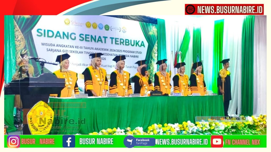 Pemprov Papua Tengah Apresiasi Wisuda Sarjana Gizi STIKES Persada Nabire 2026 (Foto: BusurNabire)