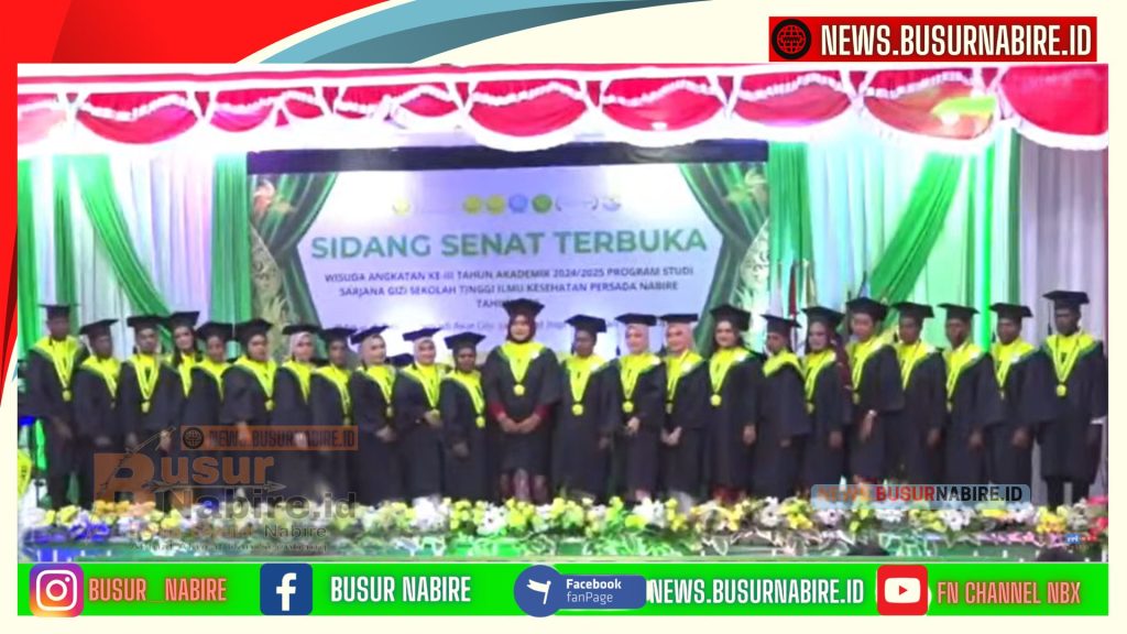 Pemprov Papua Tengah Apresiasi Wisuda Sarjana Gizi STIKES Persada Nabire 2026 (Foto: BusurNabire)