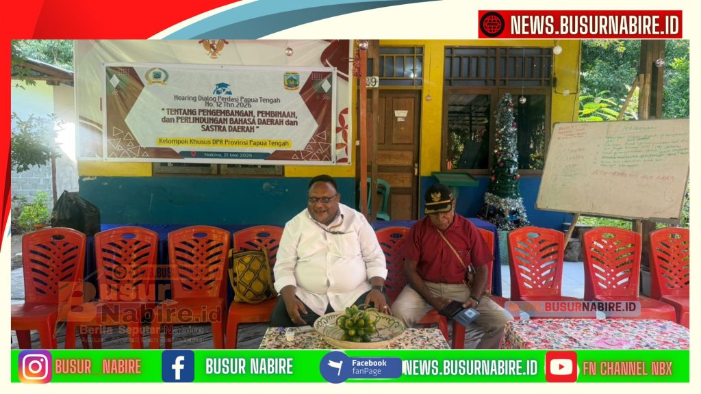 Poksus DPR Papua Tengah Gelar Hearing Implementasi Perda Perlindungan Bahasa Daerah Papua Tengah (Foto: Busurnabire)