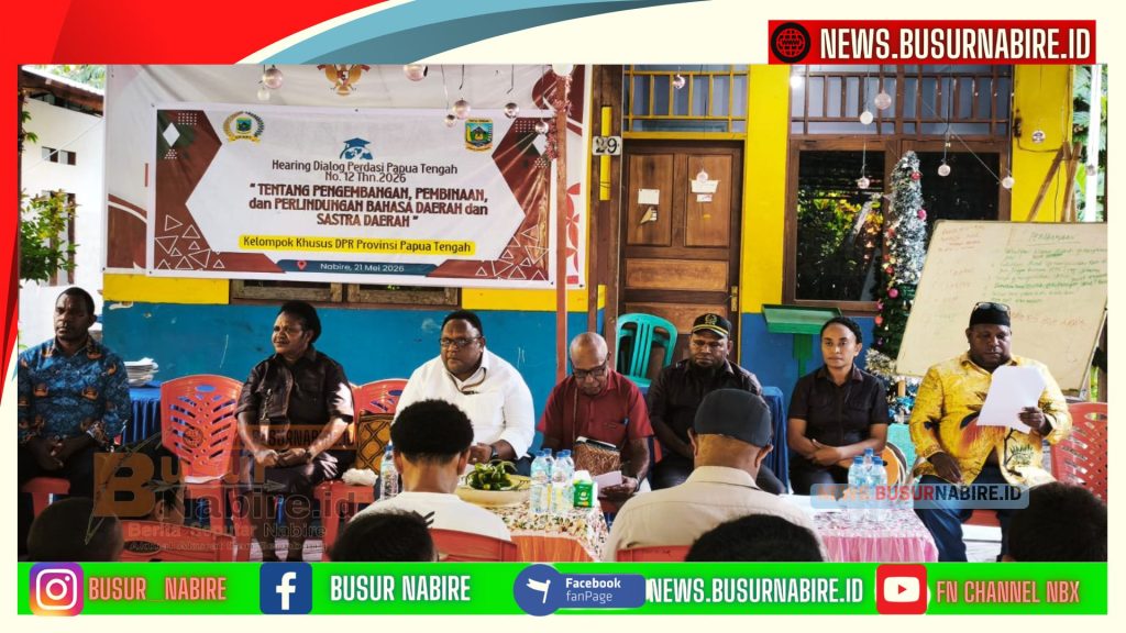 Poksus DPR Papua Tengah Gelar Hearing Implementasi Perda Perlindungan Bahasa Daerah Papua Tengah (Foto: Busurnabire)