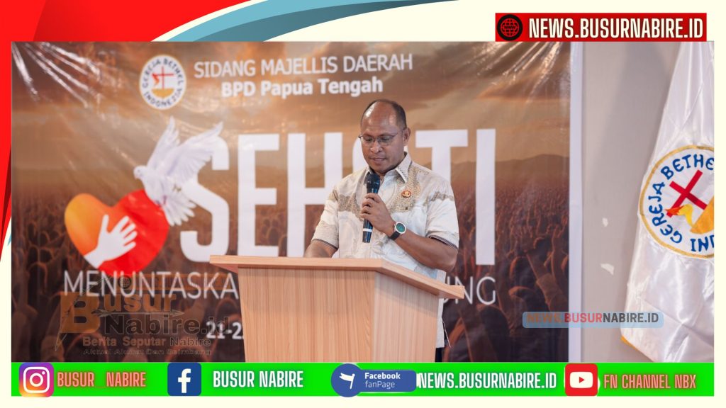 Gubernur Papua Tengah Meki Nawipa Ajak Gembala Perkuat Persatuan dalam Sidang Majelis Daerah Khusus 2026