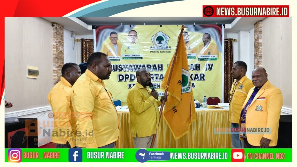 Elias Igapa Resmi Nahkodai Golkar, Kader Intan Jaya Solid Songsong Masa Depan (Foto: Busur Nabire)