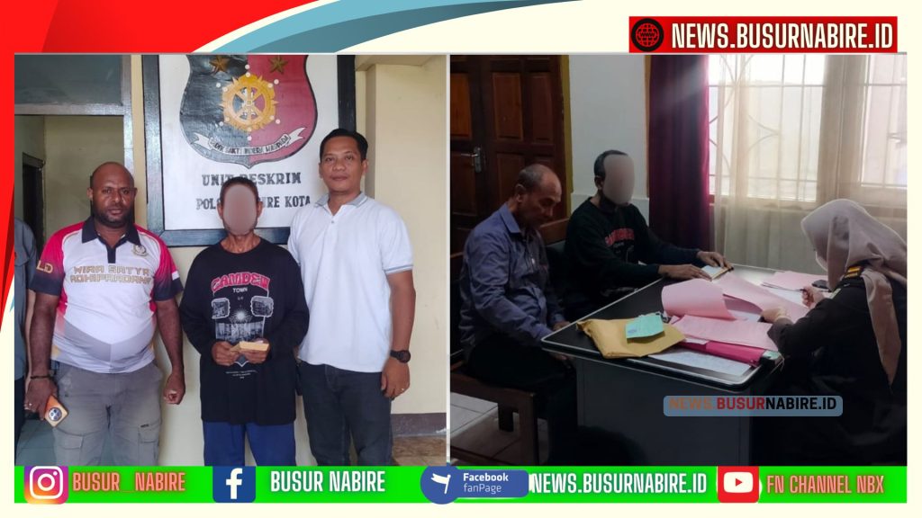 Polisi Limpahkan Tersangka Penganiayaan Kapak ke Kejari Nabire