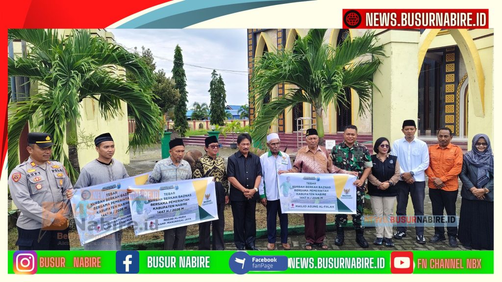 Bupati Nabire Salurkan 25 Sapi Kurban, Perkuat Kepedulian Sosial hingga Kampung (Foto: BusurNabire)