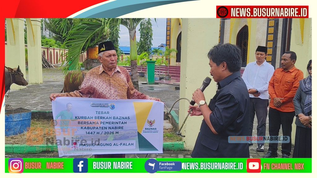 Bupati Nabire Salurkan 25 Sapi Kurban, Perkuat Kepedulian Sosial hingga Kampung (Foto: BusurNabire)