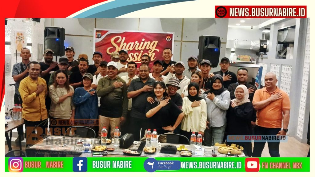 Kapolda Papua Tengah Perkuat Sinergi Bersama Wartawan (Foto: BusurNabire)