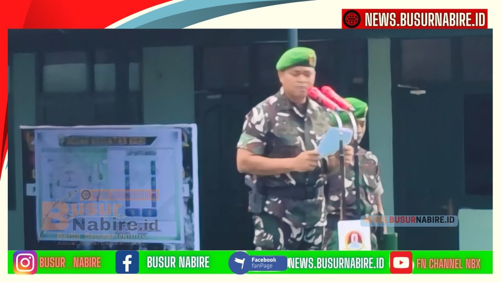 Dandim 1705/Nabire Buka Persami KKRI 2026, Cetak Generasi Tangguh Menuju Indonesia Emas 2045 (Foto: BusurNabire)