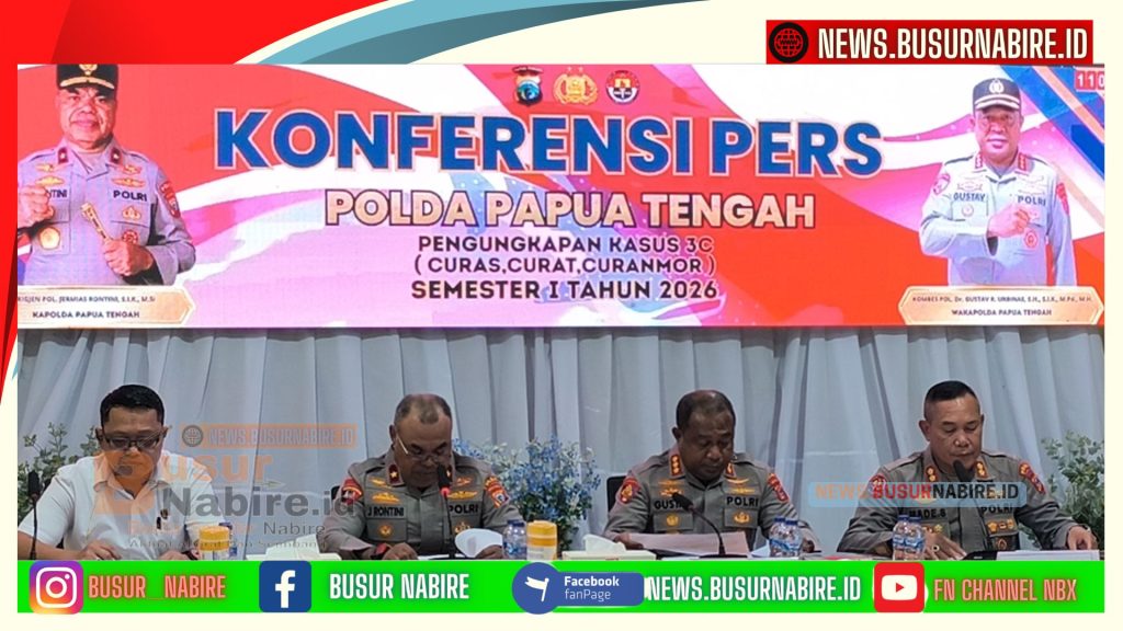 Kapolda Papua Tengah Brigjen Pol. Jermias Rontini Ungkap 307 Kasus C3 (Foto: Busur Nabire)