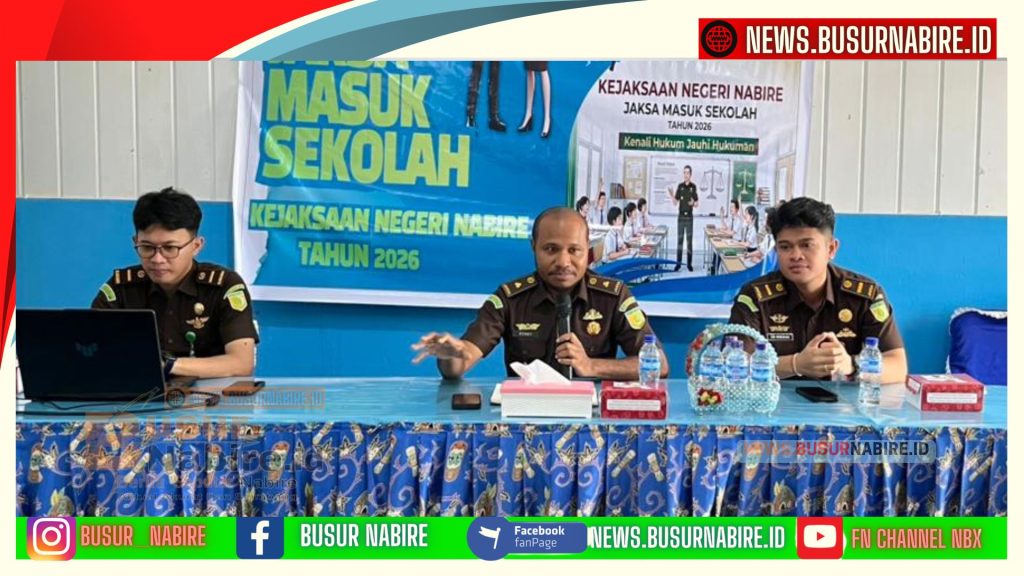 Kejari Nabire Gelar Jaksa Masuk Sekolah, Edukasi Hukum Pelajar Sejak Dini (Foto: BusurNabire)