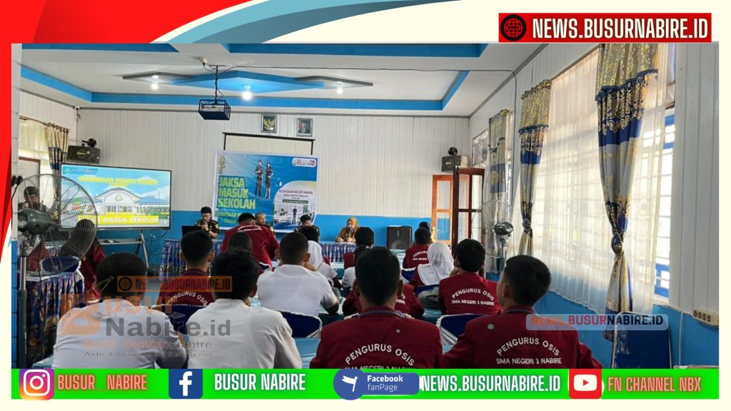 Kejari Nabire Gelar Jaksa Masuk Sekolah, Edukasi Hukum Pelajar Sejak Dini (Foto: BusurNabire)