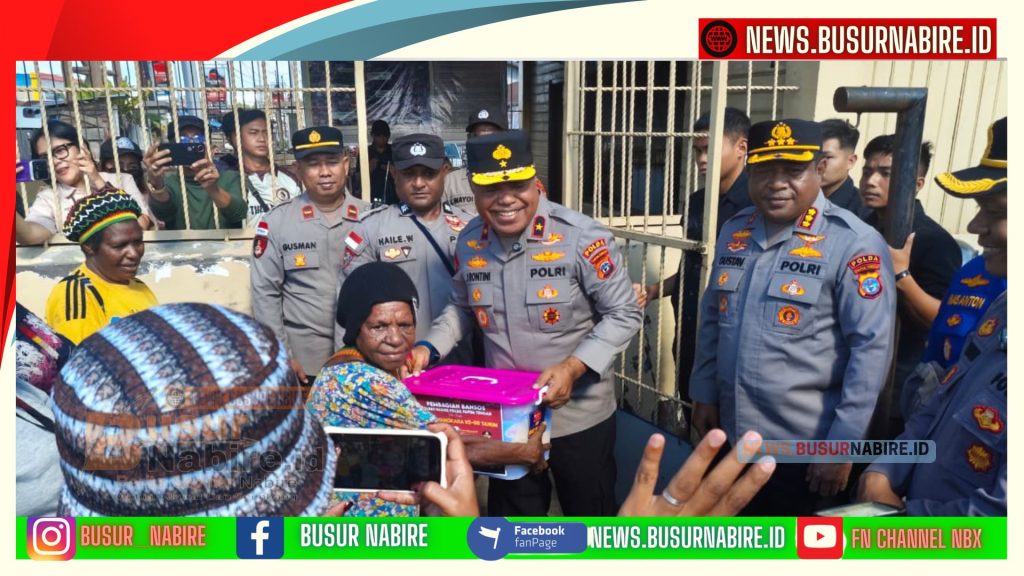 Kapolda Papua Tengah Susuri Pasar Tradisional, Tebar Kepedulian Jelang HUT Bhayangkara Ke-80