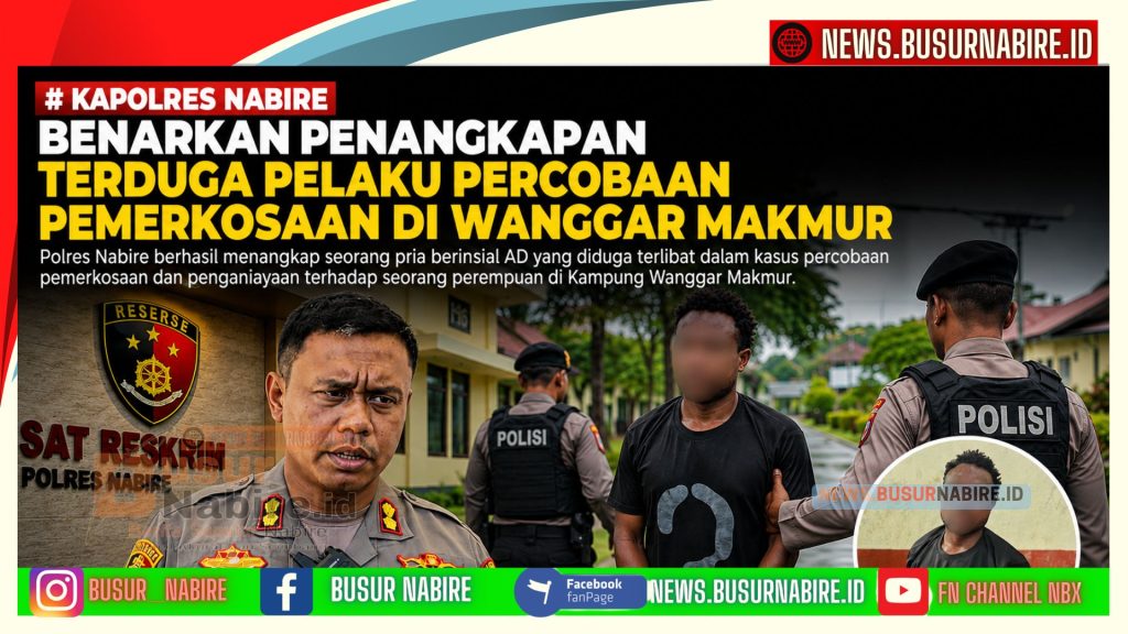 Kapolres Nabire Benarkan Penangkapan Terduga Pelaku Percobaan Pemerkosaan di Wanggar (Foto: Istimewa)