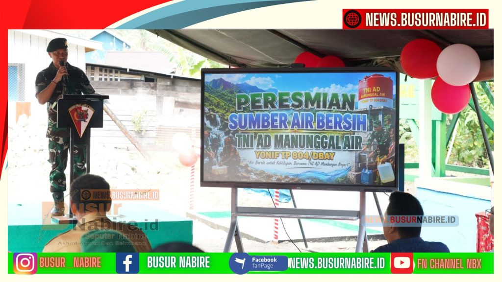Yonif 804/DBAY Tuntaskan Sumur Bor Lebih Cepat dari Target