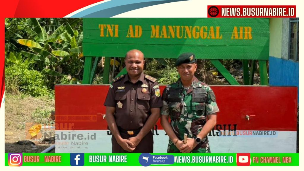 Donny Umbora Puji Program TNI Manunggal Air, Sumur Bor Bawa Harapan Baru (Foto: Kajari Nabire)