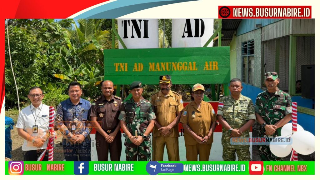 Donny Umbora Puji Program TNI Manunggal Air, Sumur Bor Bawa Harapan Baru (Foto: Kajari Nabire)