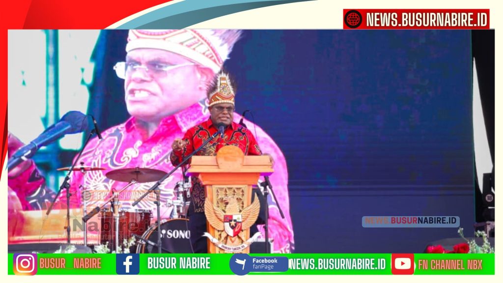 Meki Nawipa Resmikan Festival Budaya Pelajar Papua Tengah, Warisan Leluhur Jadi Kekuatan Masa Depan (Foto: Humas pemprov Papua Tengah )