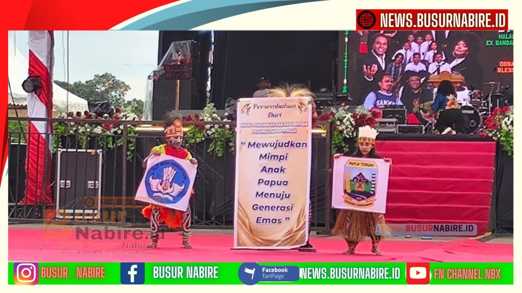 Meki Nawipa Resmikan Festival Budaya Pelajar Papua Tengah, Warisan Leluhur Jadi Kekuatan Masa Depan (Foto: Humas pemprov Papua Tengah )