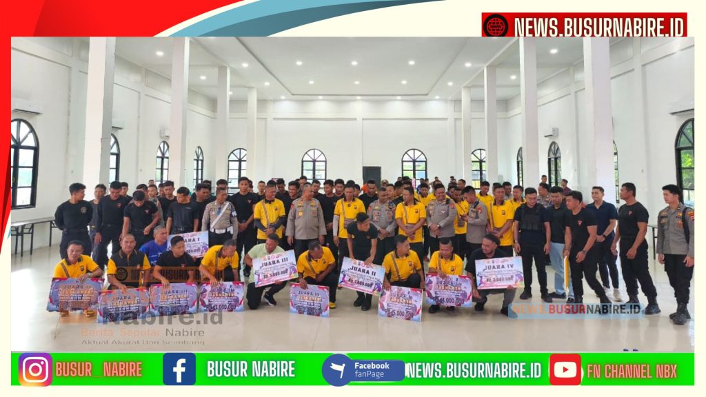 Kapolda Papua Tengah Resmi Tutup Turnamen Hari Bhayangkara ke-80, Perkuat Soliditas Polri (Foto: BusurNabire)