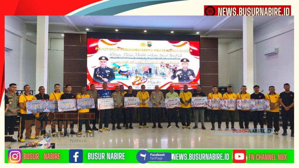 Kapolda Papua Tengah Resmi Tutup Turnamen Hari Bhayangkara ke-80, Perkuat Soliditas Polri (Foto: BusurNabire)