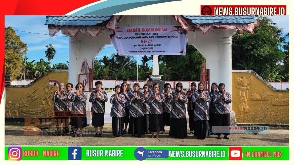 Purnawirawan dan Warakawuri Polri Nabire Gelar Ziarah Sambut HUT ke-27 PP Polri (Foto: BusurNabire)