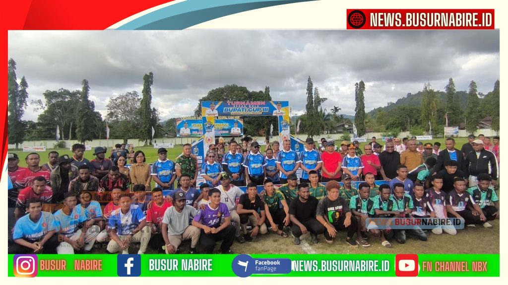 Mesak Magai Buka Bupati Cup III, Misi Besar Lahirkan Talenta Papua (Foto: BusurNabire)