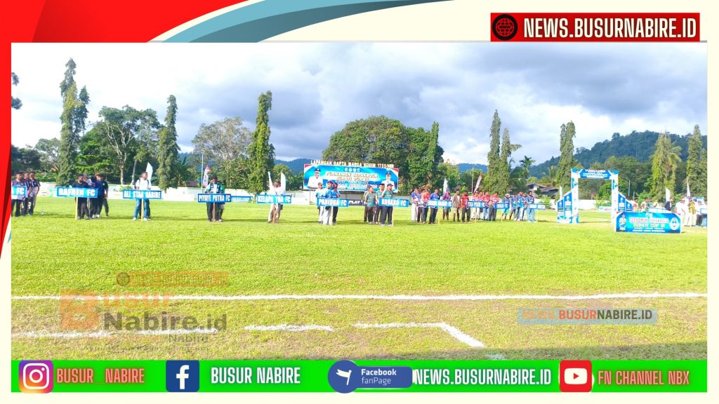 Mesak Magai Buka Bupati Cup III, Misi Besar Lahirkan Talenta Papua (Foto: BusurNabire)