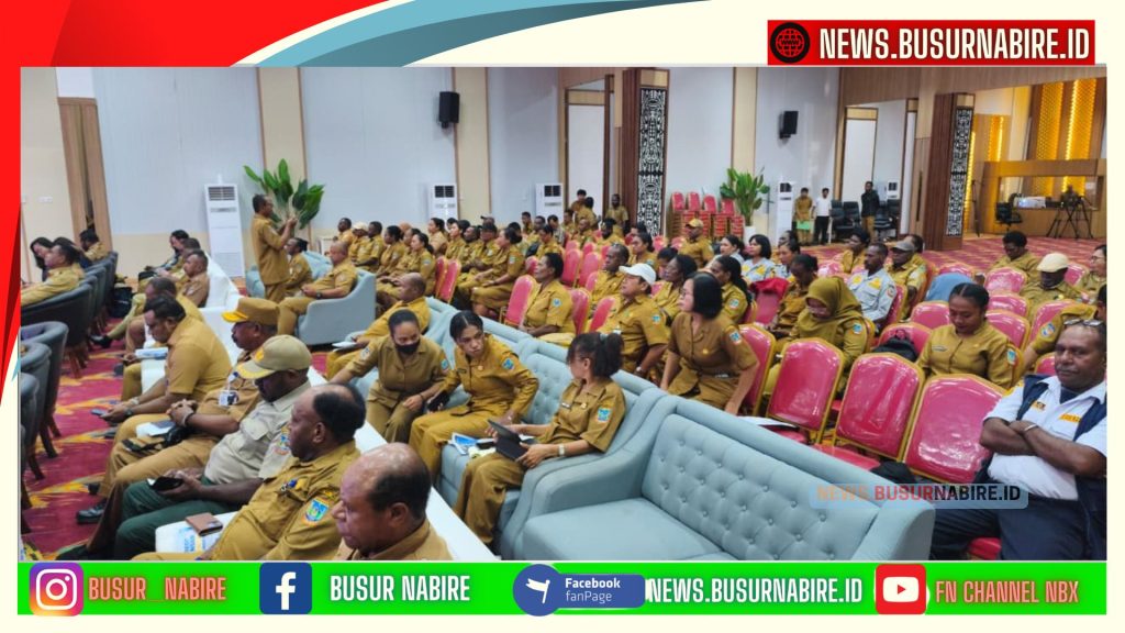 Victor Fun Buka Sosialisasi Program Pensiun ASN se-Papua Tengah, Tegaskan Hak Purnabakti Harus Terjamin (Foto: BusurNabire)