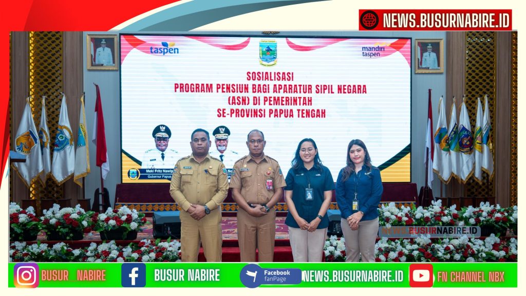 Victor Fun Buka Sosialisasi Program Pensiun ASN se-Papua Tengah, Tegaskan Hak Purnabakti Harus Terjamin (Foto: BusurNabire)