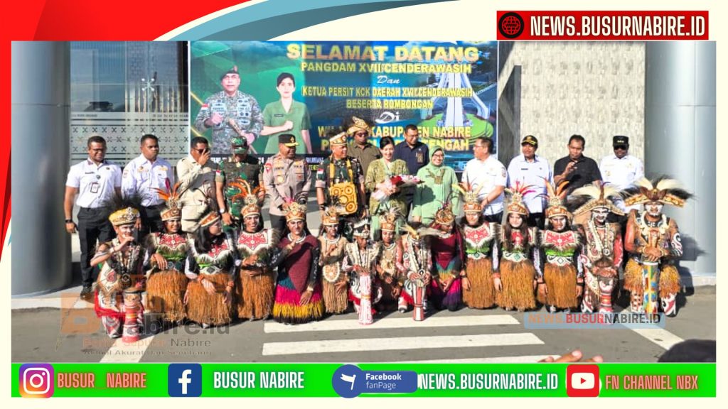 Pangdam XVII/Cenderawasih Tiba di Nabire, Awali Kunjungan Kerja ke Jajaran Korem 173/PVB (Foto: BusurNabire)