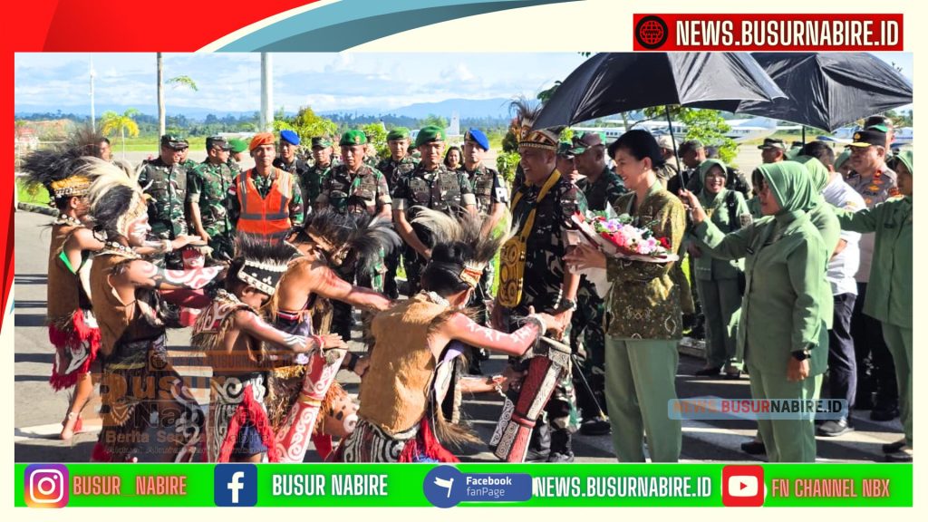 Pangdam XVII/Cenderawasih Tiba di Nabire, Awali Kunjungan Kerja ke Jajaran Korem 173/PVB (Foto: BusurNabire)