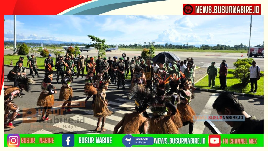 Pangdam XVII/Cenderawasih Tiba di Nabire, Awali Kunjungan Kerja ke Jajaran Korem 173/PVB (Foto: BusurNabire)
