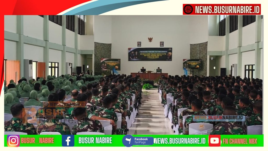 Pangdam XVII/Cenderawasih Tekankan Disiplin, Rasa Syukur dan Profesionalisme Saat Beri Arahan kepada Prajurit (Foto: BusurNabire)