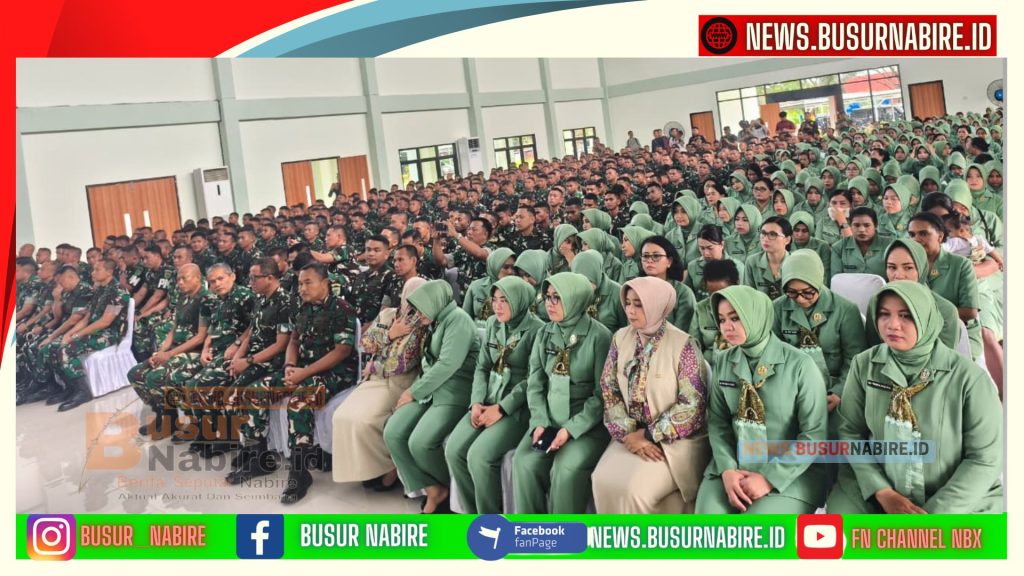 Pangdam XVII/Cenderawasih Tekankan Disiplin, Rasa Syukur dan Profesionalisme Saat Beri Arahan kepada Prajurit (Foto: BusurNabire)