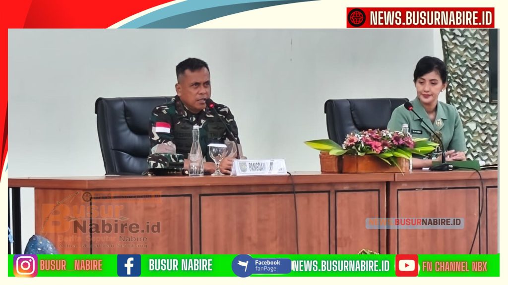 Pangdam XVII/Cenderawasih Tekankan Disiplin, Rasa Syukur dan Profesionalisme Saat Beri Arahan kepada Prajurit (Foto: BusurNabire)