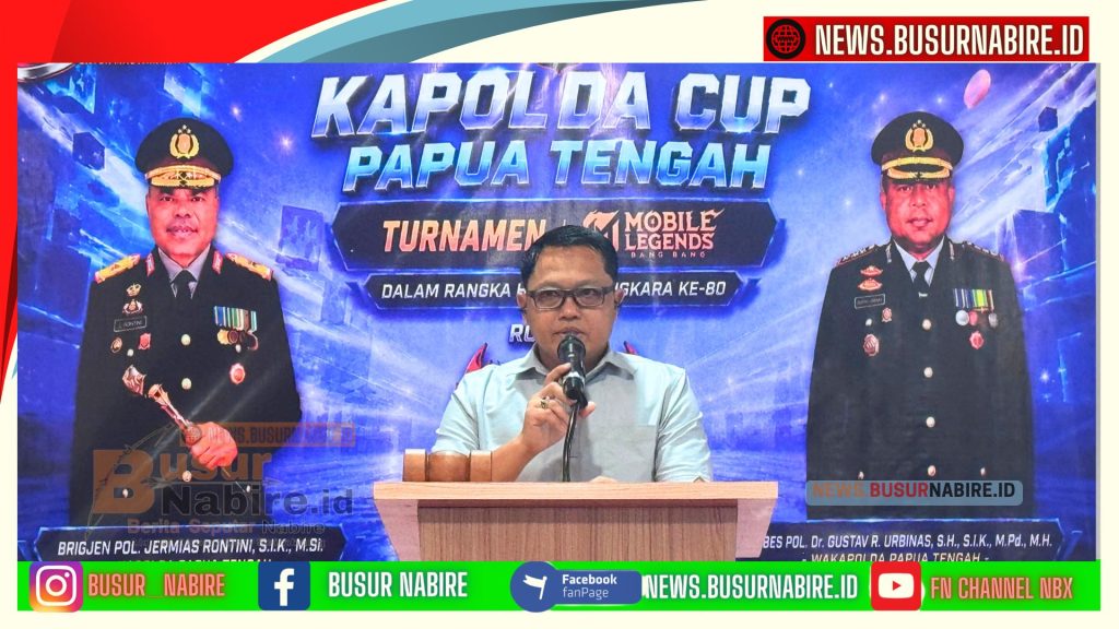 Ketua Panitia Turnamen Mobile Legends Kapolda Cup Papua Tengah, Kombes Pol. Adi Tri Widiyanto