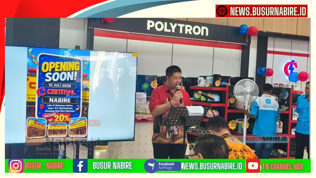 Spektakuler! Grand Opening Central Electronic Nabire, Diskon hingga 20 Persen (Foto: BusurNabire)