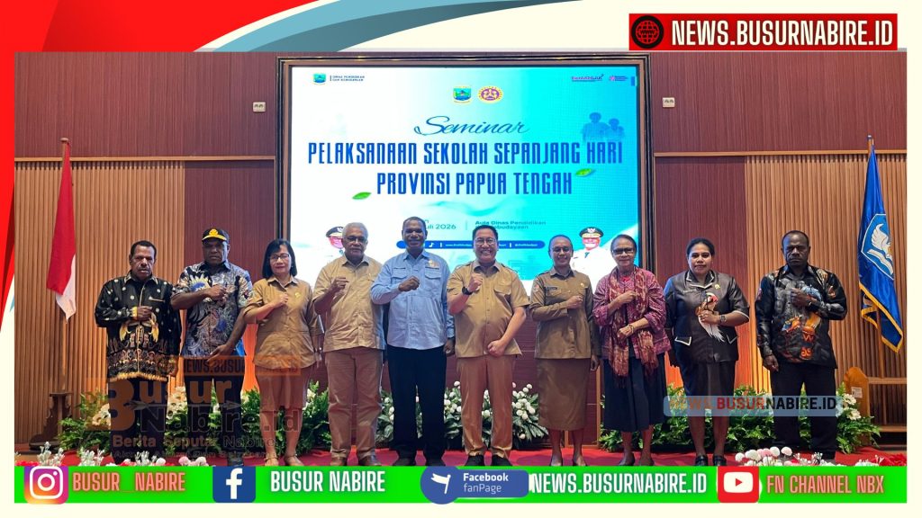 Sekda Papua Tengah Buka Seminar Sekolah Sepanjang Hari Demi Tingkatkan Mutu Pendidikan Berkelanjutan (Foto: Humas Pemprov)