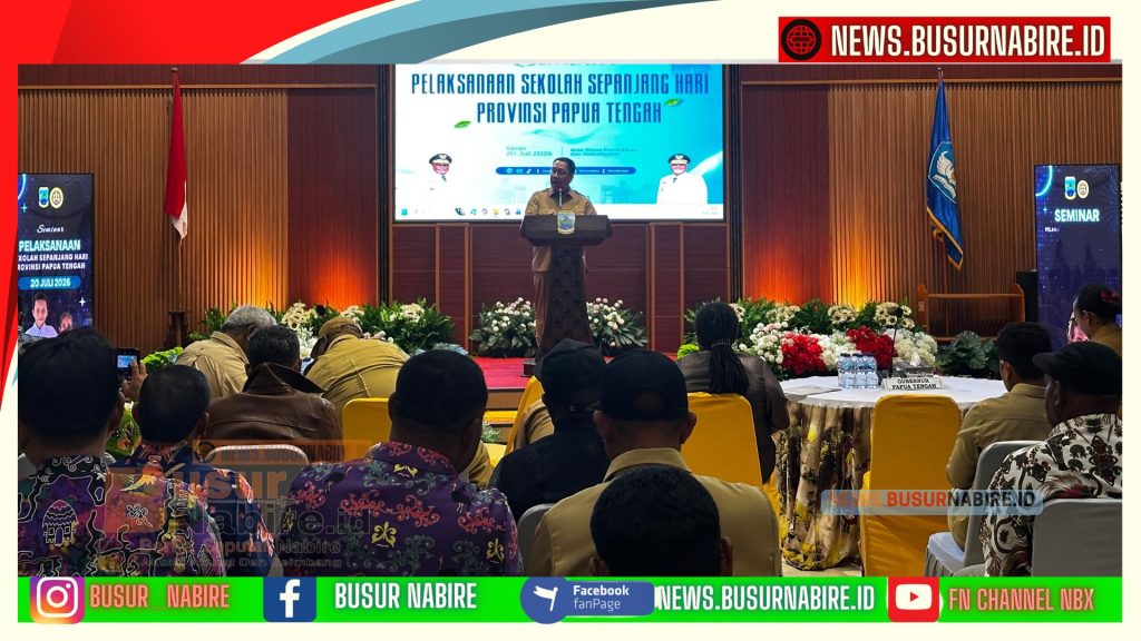 Sekda Papua Tengah Buka Seminar Sekolah Sepanjang Hari Demi Tingkatkan Mutu Pendidikan Berkelanjutan (Foto: Humas Pemprov)