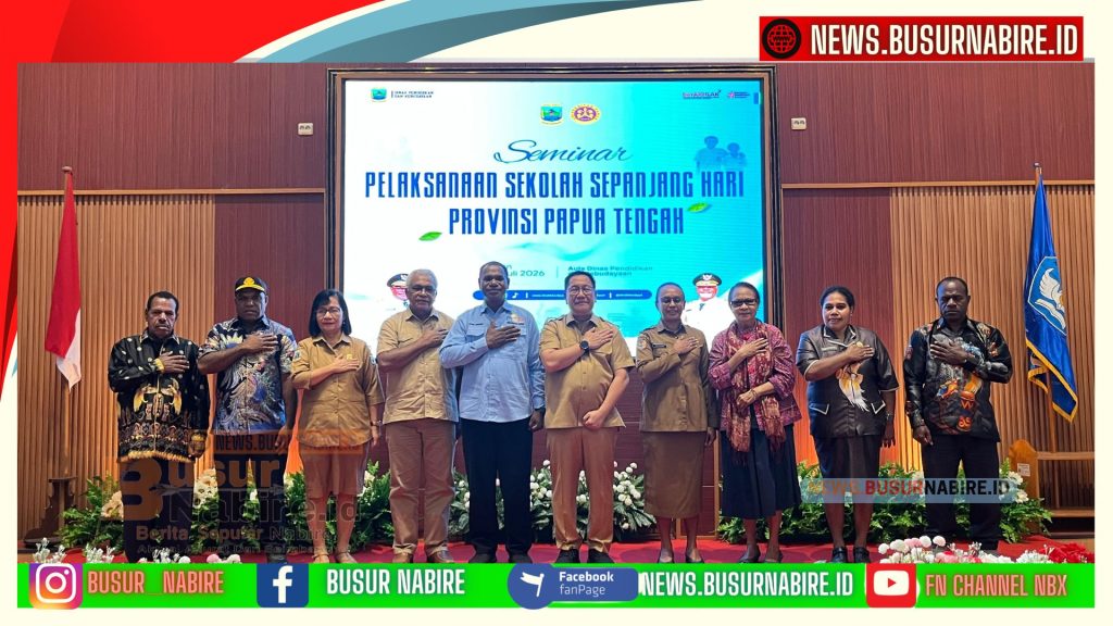 Sekda Papua Tengah Buka Seminar Sekolah Sepanjang Hari Demi Tingkatkan Mutu Pendidikan Berkelanjutan (Foto: Humas Pemprov)