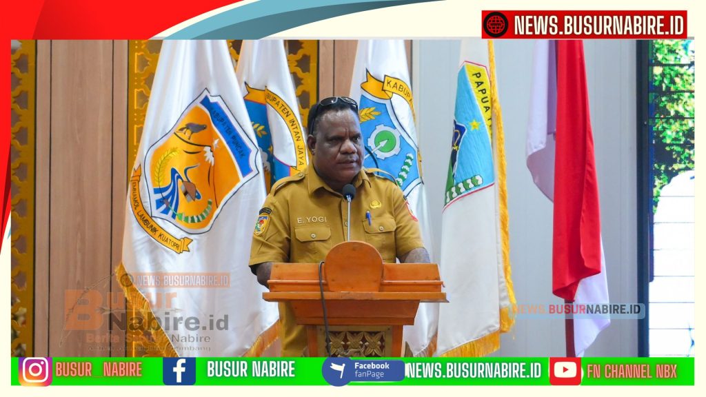 Ketua panitia pelaksana yang juga Kepala Badan Perencanaan Pembangunan, Riset dan Inovasi Daerah (Bapperida) Provinsi Papua Tengah, Eliezer Yogi, S.STP., M.Si,