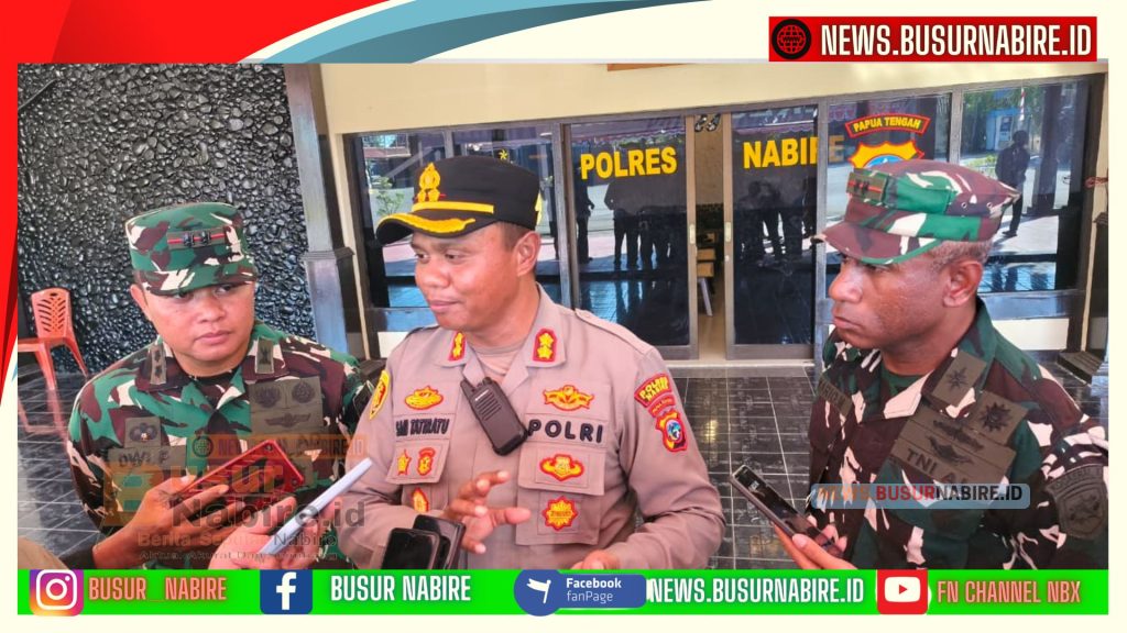 AKBP Samuel Tatiratu Buktikan Pengamanan Humanis, Aksi Mahasiswa Berjalan Lancar dan Kondusif (Foto: BusurNabire)