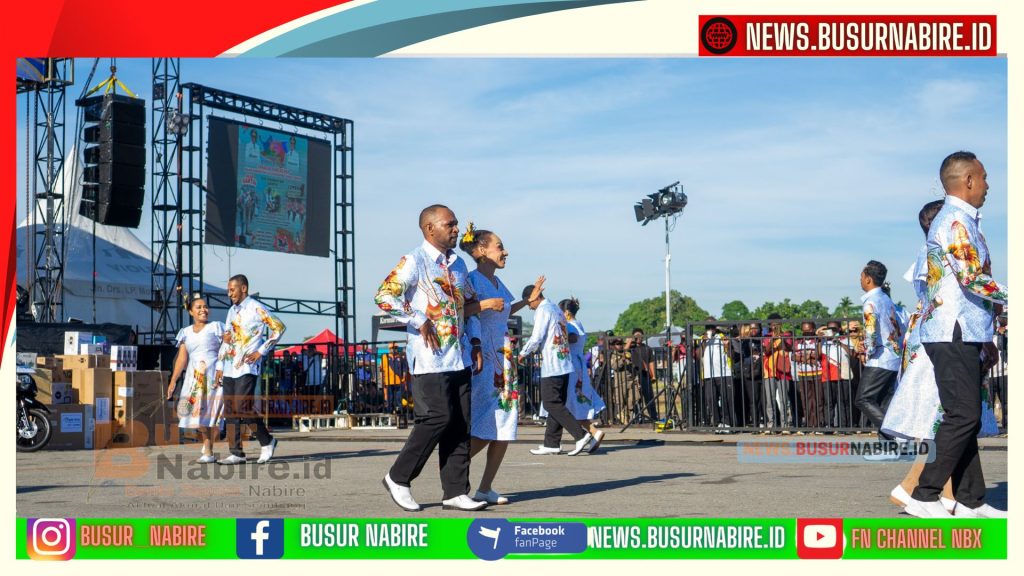Meriahkan HUT Ke-4, Gubernur Meki Nawipa Tegaskan Yospan Jadi Simbol Kebangkitan Budaya Papua Tengah (Foto: Humas Pemprov)
