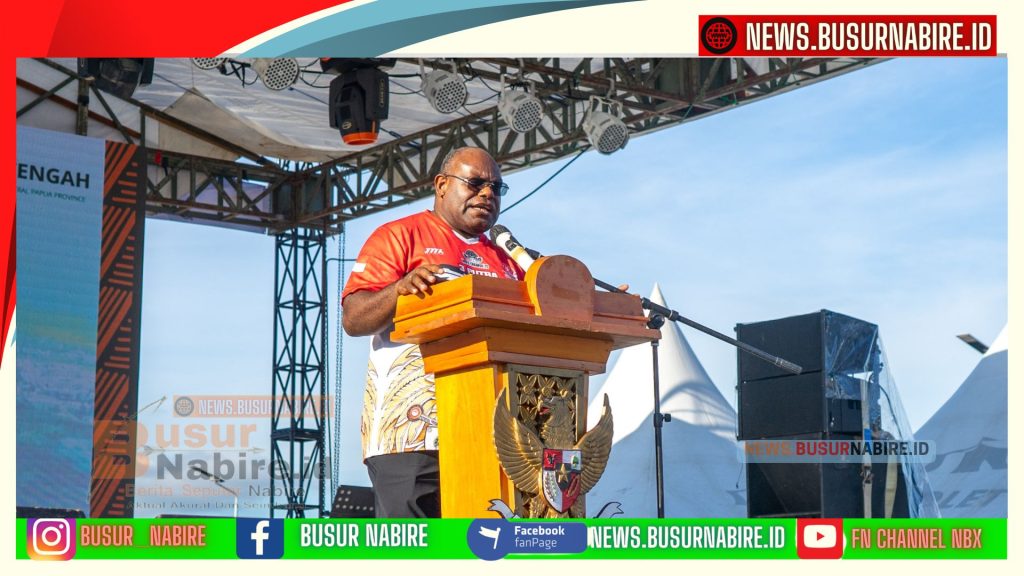 Meriahkan HUT Ke-4, Gubernur Meki Nawipa Tegaskan Yospan Jadi Simbol Kebangkitan Budaya Papua Tengah (Foto: Humas Pemprov)
