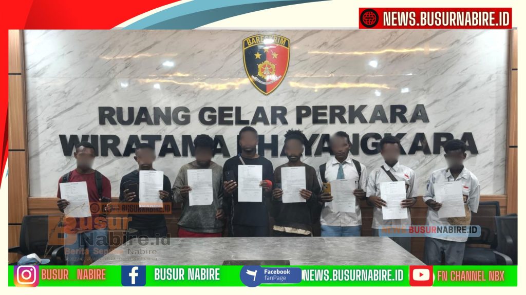 Polres Nabire Kedepankan Pembinaan Humanis, 8 Pelajar Terkait Bendera Bintang Kejora Dipulangkan (Foto: BusurNabire)