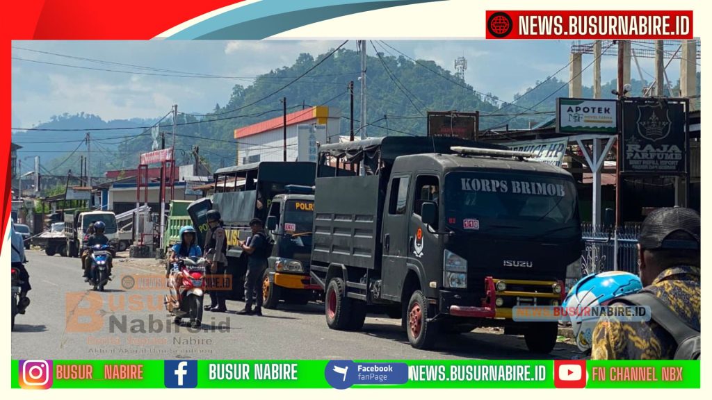Pengamanan Ketat Dipimpin Kompol Piter Kendek Sukses Kawal Eksekusi Lahan di Nabire Kondusif (Foto: BusurNabire)