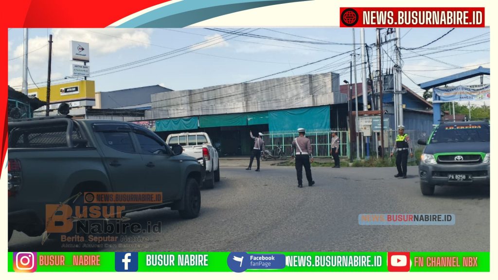 Pengamanan Ketat Dipimpin Kompol Piter Kendek Sukses Kawal Eksekusi Lahan di Nabire Kondusif (Foto: BusurNabire)