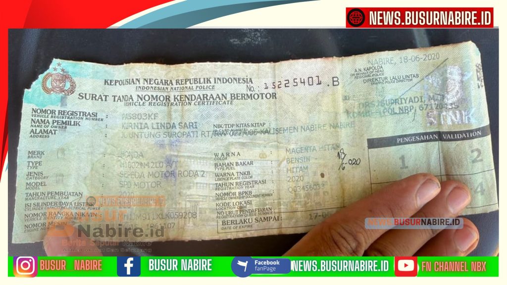 Kapolres Nabire AKBP Samuel Apresiasi Timsus Berhasil Ungkap Dugaan Dua Motor Hasil Curanmor (Foto:BusurNabire))