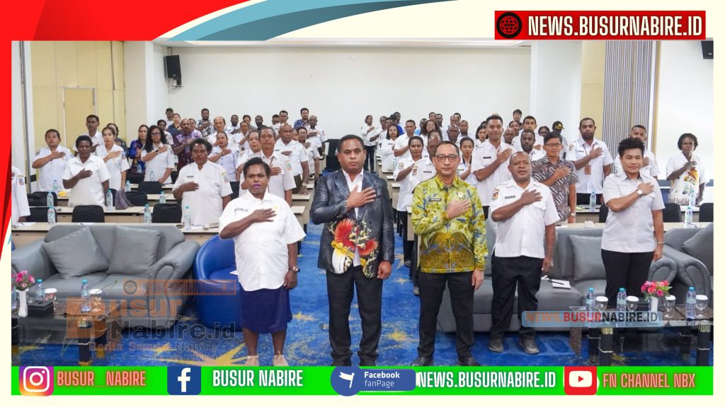 Victor Fun Resmi Buka Sosialisasi Kode Etik ASN Perkuat Integritas Birokrasi Papua Tengah (Foto: HUmas Pemprov)
