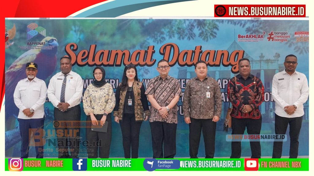Deinas Geley Sambut Wamen Bappenas Febrian Alphyanto Perkuat Sinkronisasi Pembangunan Papua Tengah (Foto: Humas Pemprov)