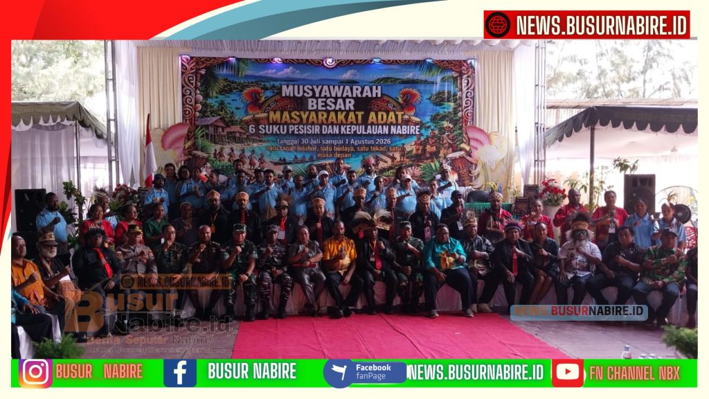 Mubes Enam Suku Pesisir dan Kepulauan Dibuka, Perkuat Persatuan Adat di Tengah Pembangunan Papua Tengah (Foto:BusurNabire)